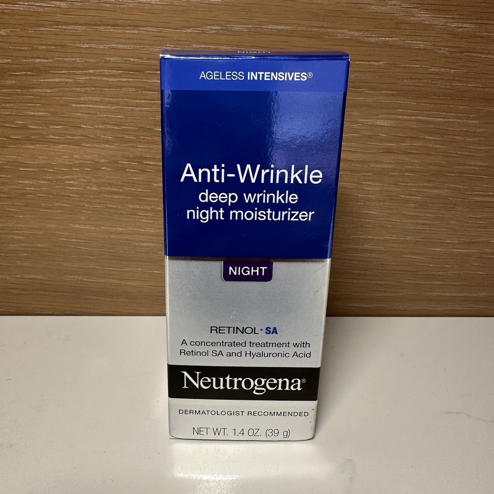 Neutrogena Anti-Wrinkle Deep Wrinkle Night Moisturizer Retinol SA 1.4oz